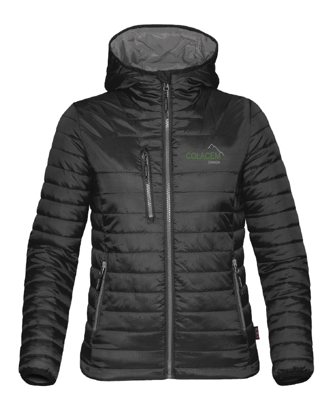 Colacem - AFP-1W manteau matelassé femme (NOIR/CHARBON) - BR. 13162 (AVG)