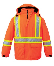 Colacem - L01250 parka haute visibilité unisexe (ORANGE) - BR. 13162 (MG)